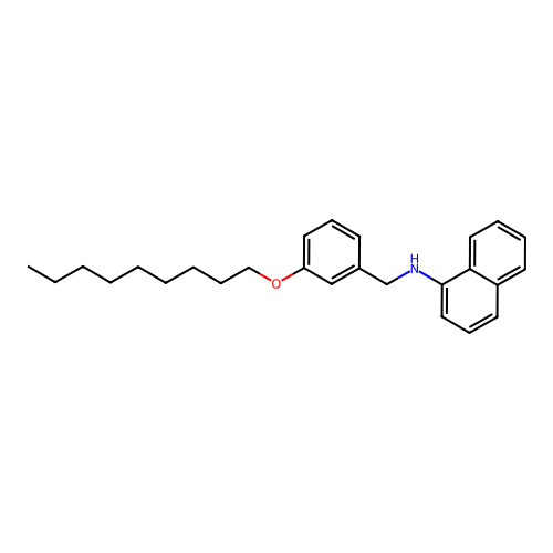 N-(3-(nonyloxy)benzyl)naphthalen-1-amine structure