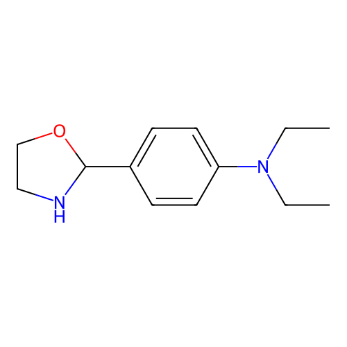 N,N-diethyl-4-(1,3-oxazolidin-2-yl)aniline structure