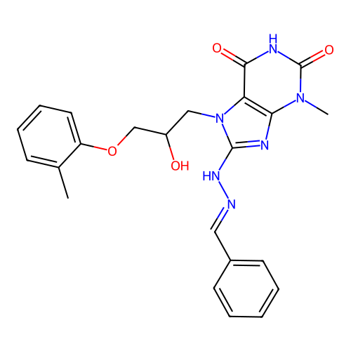 C23H24N6O4 structure