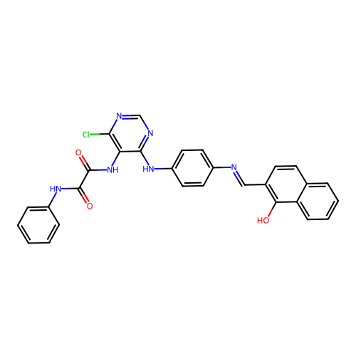 C29H21ClN6O3 structure