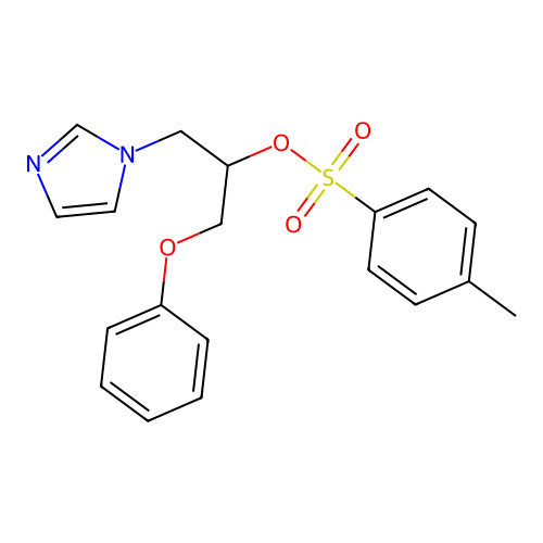 1-(1H-imidazol-1-yl)-3-phenoxypropan-2-yl 4-methylbenzenesulfonate structure