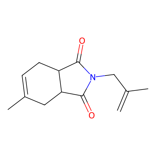 5-methyl-2-(2-methylallyl)-3a,4,7,7a-tetrahydro-1H-isoindole-1,3(2H)-dione structure