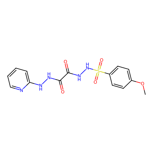N'~1~-[(4-methoxyphenyl)sulfonyl]-N'~2~-(pyridin-2-yl)ethanedihydrazide structure