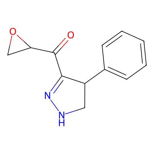 oxiran-2-yl(4-phenyl-4,5-dihydro-1H-pyrazol-3-yl)methanone structure