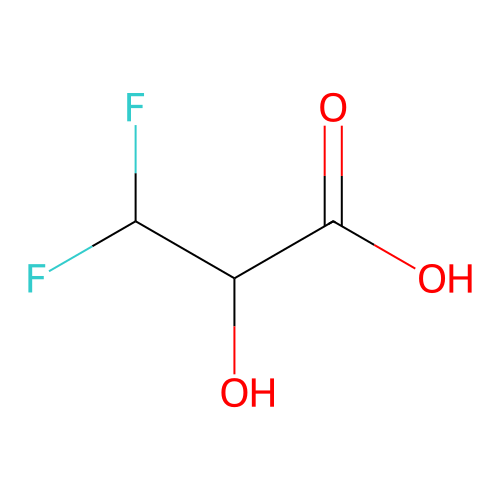 3,3-Difluoro-2-hydroxypropanoic acid structure