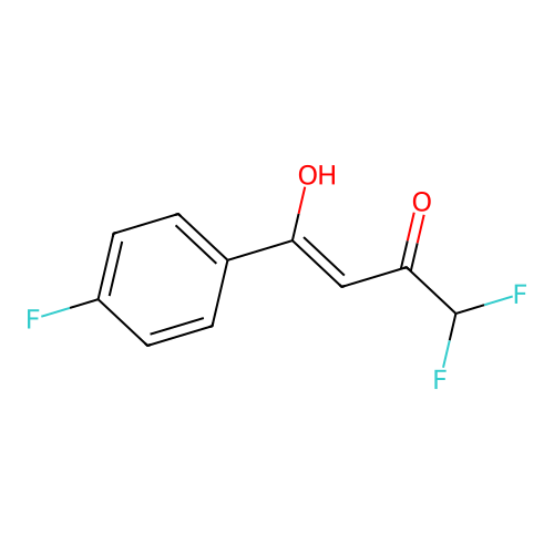 1,1-Difluoro-4-(4-fluorophenyl)-4-hydroxybut-3-en-2-one structure