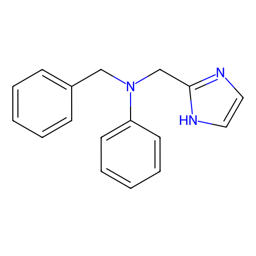 2-(N-Phenyl-N-benzyl-aminomethyl)-imidazol structure