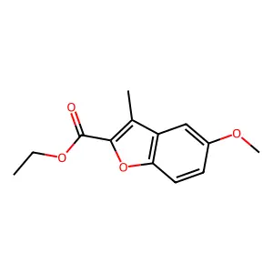 Ethyl 5-methoxy-3-methyl-1-benzofuran-2-carboxylate structure