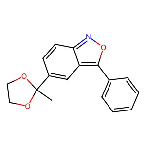 5-(2-Methyl-1,3-dioxolan-2-yl)-3-phenyl-2,1-benzoxazole structure