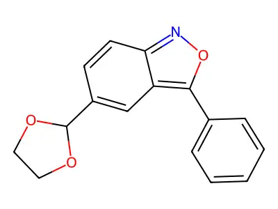 5-(1,3-Dioxolan-2-yl)-3-phenyl-2,1-benzoxazole structure