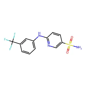 Guanidine, (2-chloro-6-methyl-4-pyrimidinyl)-, sulfate (2:1) structure