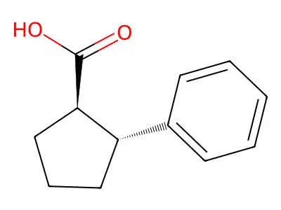 2-苯基环戊烷-1-甲酸 structure