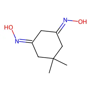 5,5-Dimethyl-1,3-cyclohexanedione 1,3-dioxime structure