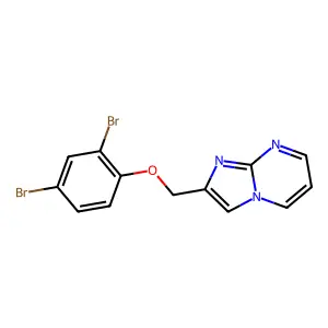 2-[(2,4-Dibromophenoxy)methyl]imidazo[1,2-a]pyrimidine structure