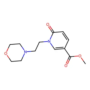 Methyl 1,6-dihydro-1-[2-(4-morpholinyl)ethyl]-6-oxo-3-pyridinecarboxylate structure
