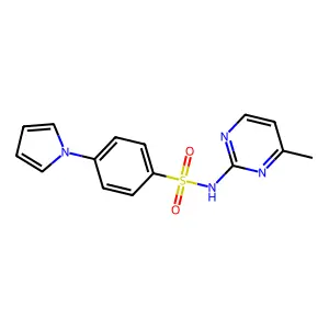 N-(4-methyl-2-pyrimidinyl)-4-(1H-pyrrol-1-yl)benzenesulfonamide structure