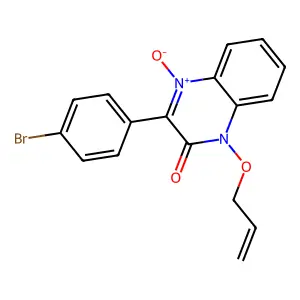 3-(4-Bromophenyl)-4-oxido-1-prop-2-enoxyquinoxalin-4-ium-2-one structure