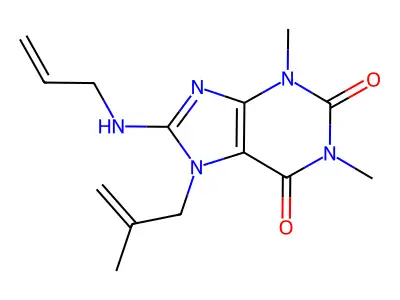 8-(Allylamino)-1,3-dimethyl-7-(2-ME-2-propenyl)-3,7-dihydro-1H-purine-2,6-dione structure