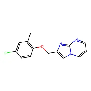 2-[(4-Chloro-2-methylphenoxy)methyl]imidazo[1,2-a]pyrimidine structure