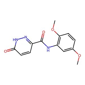N-(2,5-dimethoxyphenyl)-6-oxo-1,6-dihydropyridazine-3-carboxamide structure