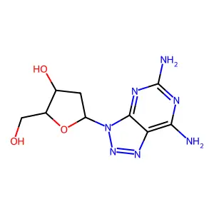 5-(5,7-Diaminotriazolo[4,5-d]pyrimidin-3-yl)-2-(hydroxymethyl)oxolan-3-ol structure