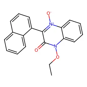 1-Ethoxy-3-naphthalen-1-yl-4-oxidoquinoxalin-4-ium-2-one structure