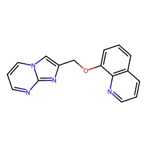 8-(Imidazo[1,2-a]pyrimidin-2-ylmethoxy)quinoline structure