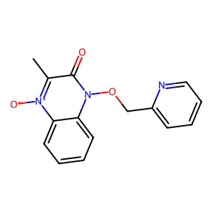 3-Methyl-4-oxido-1-(pyridin-2-ylmethoxy)quinoxalin-4-ium-2-one structure
