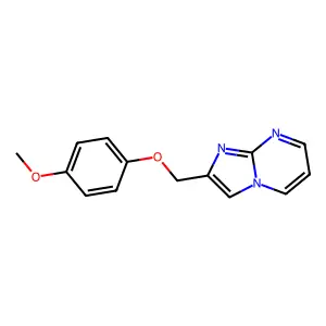 2-[(4-Methoxyphenoxy)methyl]imidazo[1,2-a]pyrimidine structure