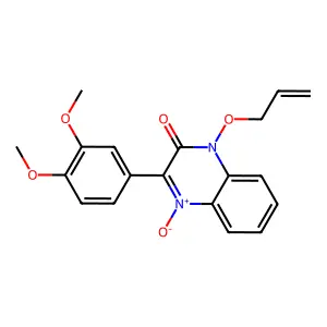 3-(3,4-Dimethoxyphenyl)-4-oxido-1-prop-2-enoxyquinoxalin-4-ium-2-one structure