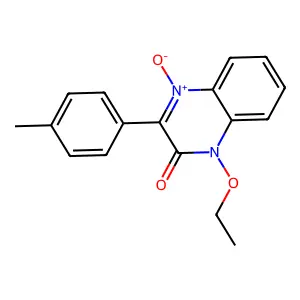 1-Ethoxy-3-(4-methylphenyl)-4-oxidoquinoxalin-4-ium-2-one structure