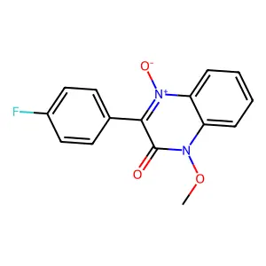 3-(4-Fluorophenyl)-1-methoxy-4-oxidoquinoxalin-4-ium-2-one structure