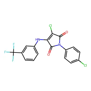C17H9Cl2F3N2O2 structure