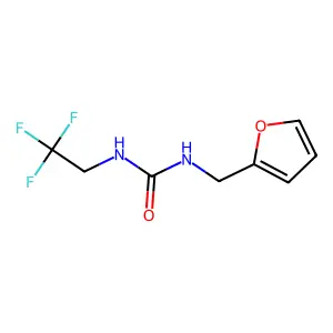1-(Furan-2-ylmethyl)-3-(2,2,2-trifluoroethyl)urea structure