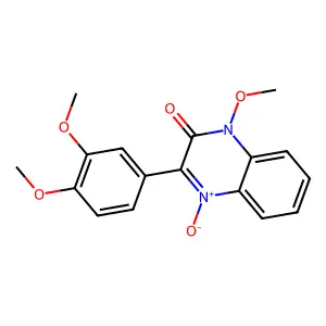 3-(3,4-Dimethoxyphenyl)-1-methoxy-4-oxidoquinoxalin-4-ium-2-one structure