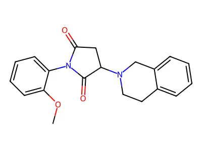 3-(3,4-dihydroisoquinolin-2(1H)-yl)-1-(2-methoxyphenyl)pyrrolidine-2,5-dione structure
