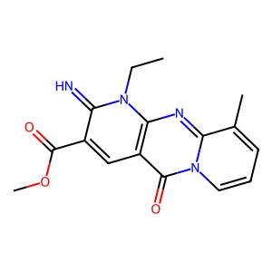 METHYL 1-ETHYL-2-IMINO-10-METHYL-5-OXO-1,5-DIHYDRO-2H-DIPYRIDO[1,2-A:2,3-D]PYRIMIDINE-3-CARBOXYLATE structure