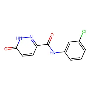 N-(3-chlorophenyl)-6-oxo-1,6-dihydropyridazine-3-carboxamide structure