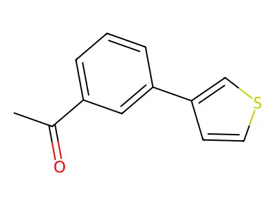 1-(3-(Thiophen-3-yl)phenyl)ethanone structure