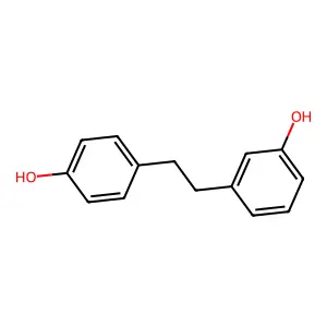 半月苔素 structure
