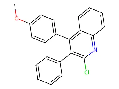 2-Chloro-4-(4-methoxyphenyl)-3-phenylquinoline structure