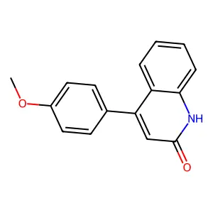 4-(4-methoxyphenyl)-1H-quinolin-2-one structure