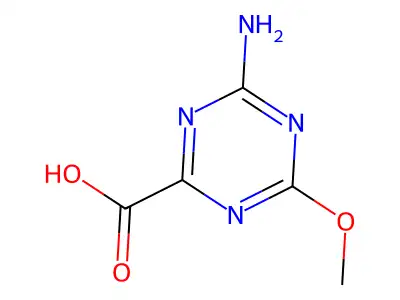 4-amino-6-methoxy-1,3,5-triazine-2-carboxylic Acid structure