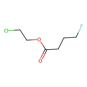 Butanoic acid, 4-fluoro-, 2-chloroethyl ester structure
