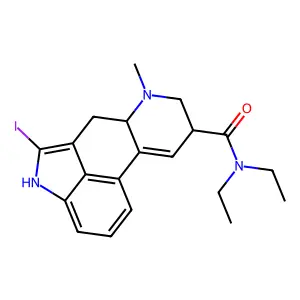 2-Iodolysergic acid diethylamide structure
