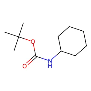tert-butyl N-cyclohexylcarbamate structure