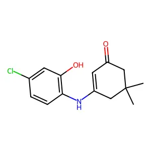 3-(4-Chloro-2-hydroxyanilino)-5,5-dimethylcyclohex-2-en-1-one structure