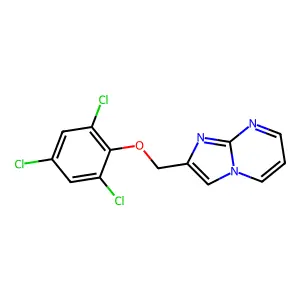 2-[(2,4,6-Trichlorophenoxy)methyl]imidazo[1,2-a]pyrimidine structure