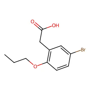 2-(5-Bromo-2-propoxyphenyl)acetic acid structure