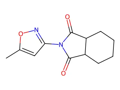 2-(5-Methyl-1,2-oxazol-3-yl)-3a,4,5,6,7,7a-hexahydroisoindole-1,3-dione structure